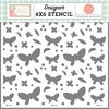 Friendly Butterfly Skies Stencil - Here Comes Spring - Carta Bella