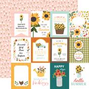 3x4 Journaling Cards Paper - Sunflower Summer - Carta Bella