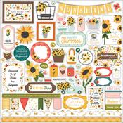 Sunflower Summer Element Sticker - Carta Bella