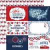 6x4 Journaling Cards Paper - Stars and Stripes Forever - Echo Park
