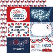 6x4 Journaling Cards Paper - Stars and Stripes Forever - Echo Park - PRE ORDER