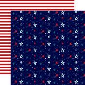 Shooting Stars Paper - Stars and Stripes Forever - Echo Park