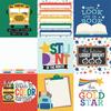 4x4 Journaling Cards Paper - Off To School - Echo Park