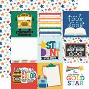 4x4 Journaling Cards Paper - Off To School - Echo Park - PRE ORDER