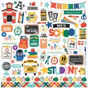 Off To School Element Sticker - Echo Park - PRE ORDER