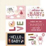Journaling 6x4 Cards Paper - Special Delivery Baby Girl - Echo Park
