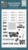 Baby Boy Stats Stamp Set - Special Delivery Baby Boy - Echo Park