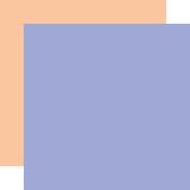 Purple / Orange 12x12 Coordinating Solid Paper - My Little Girl - Echo Park