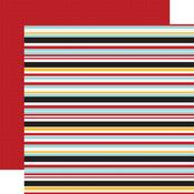 Sail Away Stripes Paper - A Magical Voyage - Echo Park