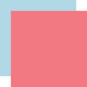 Pink / Blue 12x12 Coordinating Solid Paper - Have A Nice Day - Echo Park