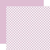Lavender Paper - Spring Checkerboard - Echo Park