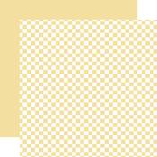 Yellow Paper - Spring Checkerboard - Echo Park