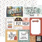 Multi Journaling Cards Paper - Let's Take The Trip - Echo Park