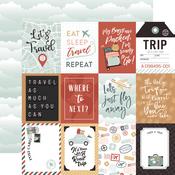 Journaling 3x4 Cards Paper - Let's Take The Trip - Echo Park