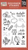 Some Place New Stamp Set - Let's Take The Trip - Echo Park