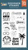 Keep Cool In The Pool Stamp Set - Summer Vibes - Echo Park