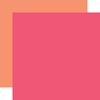 Pink / Orange 12x12 Coordinating Solid Paper - My Best Life - Echo Park