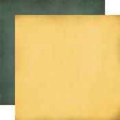 Yellow / Green 12x12 Coordinating Solid Paper - Bloom - Carta Bella