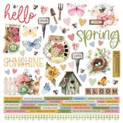 Simple Vintage Spring Garden Cardstock Stickers - Simple Stories