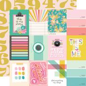 3x4 Elements Paper - True Colors - Simple Stories