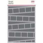Film Strips 6x8 Stencil - True Colors