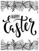 Happy Easter Fabulous Foiling Toner Card Fronts - Picket Fence Studios