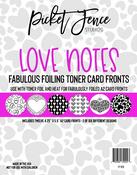 Love Notes Fabulous Foiling Toner Card Fronts - Picket Fence Studios