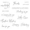Daily Sentiments Clear Stamps - Sizzix