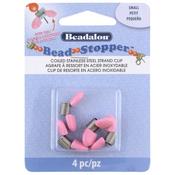 Small With Plastic Tips - Beadalon Bead Stopper 4/Pkg