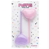 American Crafts Puffys Heart Pom Pom Pens 2/Pkg