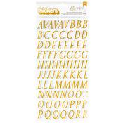 A Perfect Match Gold Foil Alpha Thickers - American Crafts