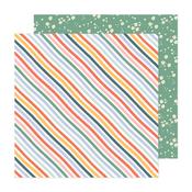 Stripes Paper - Sunny Blooms - Pebbles Inc.