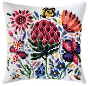 Meadow Clover - Collection D'Art Cross Stitch Cushion 15.75"X15.75"