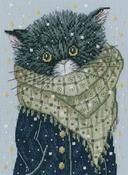 There Were Cats. Looking For You My Fish - RTO Counted Cross Stitch Kit 6.25"X8.75"