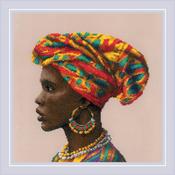Amazing Women. Africa (14 Count) - RIOLIS Counted Cross Stitch Kit 11.75"X11.75"