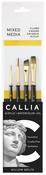 Liner, Round, Angle, Flat - Willow Wolfe Callia Artist Mixed Media Starter Brush Set