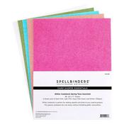 Spring Tones Essentials Glitter Cardstock - Spellbinders