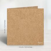 Kraft Greeting Card Base 5.5x5.5 - Mintay Papers