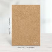 Kraft Greeting Card Base 4.5x6.10 - Mintay Papers