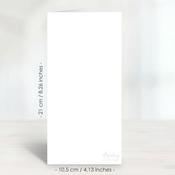 White Greeting Card Base 4.13x8.26 - Mintay Papers