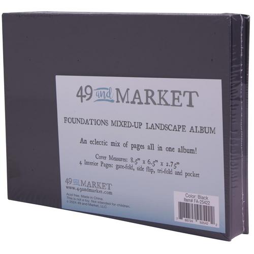 49 And Market Foundations Black 2 PORTRAIT Album 8.5LX6.5W