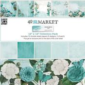 Color Swatch Teal 12x12 Paper Collection Pack - 49 and Market