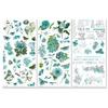 Color Swatch Teal Rub-on Transfer Set - 49 and Market