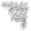 Blossoming Corner Clear Acrylic Stamp - Floral Elegance -Crafter's Companion