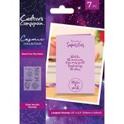 Reach For The Stars Cosmic Clear Acrylic Stamp - Crafter's Companion