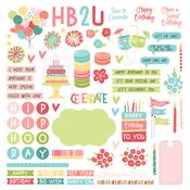 Birthday Sparkle Card Kit Sticker - Photoplay