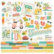 Summer Snapshot Cardstock Stickers - Simple Stories