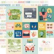 Elements 2x2/4x4 Paper - Pack Your Bags - Simple Stories