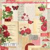 Red Collage Paper - Simple Vintage Essentials Color Palette - Simple Stories