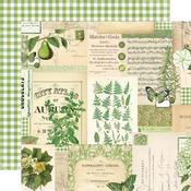 Green Collage Paper - Simple Vintage Essentials Color Palette - SImple Stories